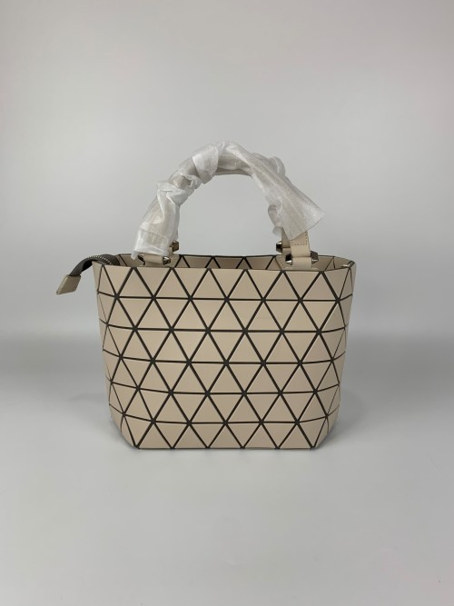 Issey Miyake Crystal Geometric Tote Bag, Shoulder Crossbody Bag, Beige 1 Issey Miyake Crystal Geometric Tote Bag, Shoulder Crossbody Bag, Beige