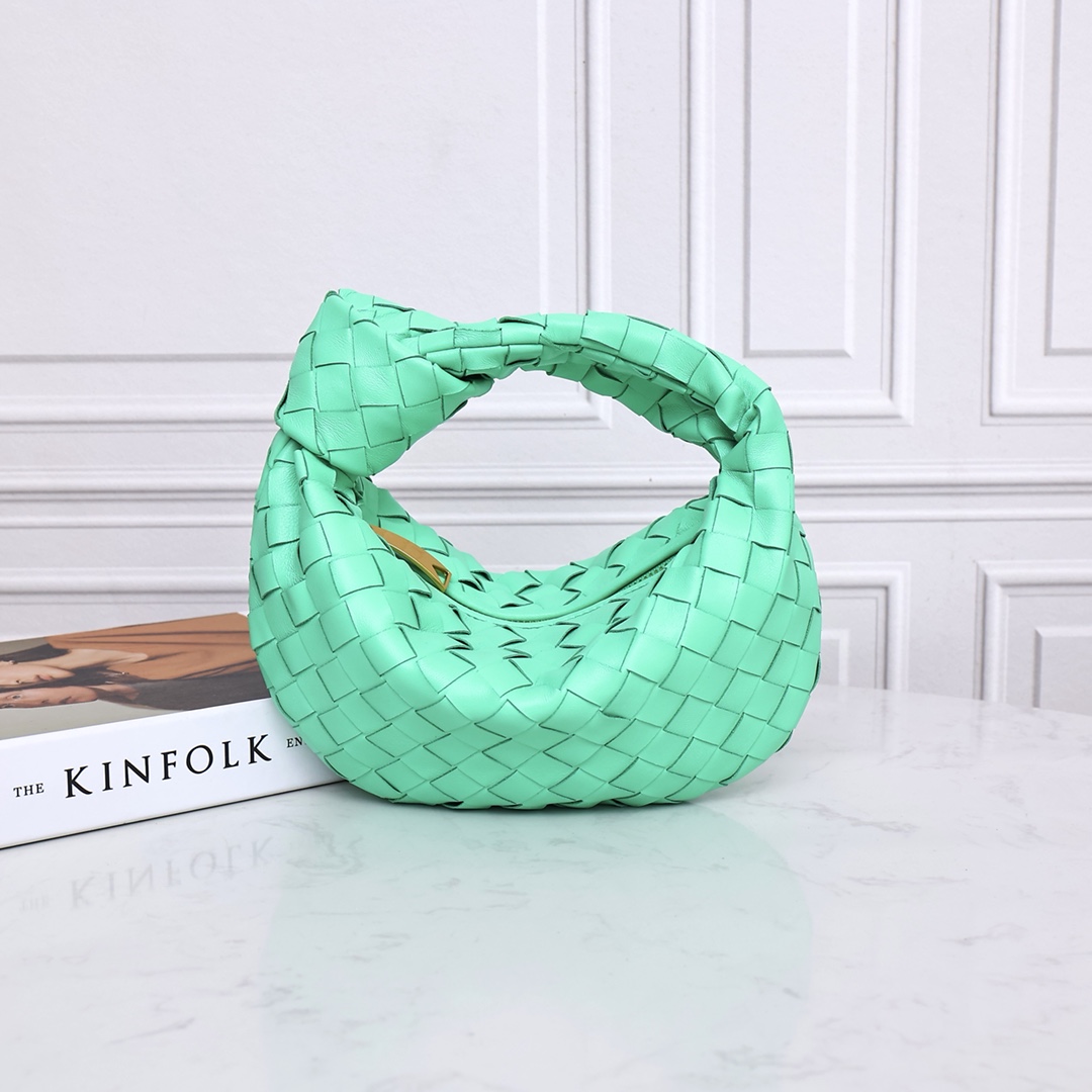 Bottega Veneta Sac à main Jodie mini en cuir d'agneau tressé