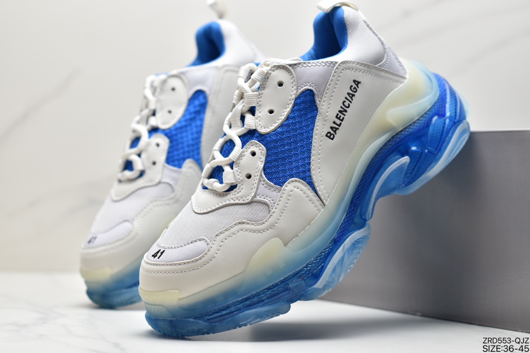 320 Balenciaga Triple S Clear Sole Sneaker”Army Green/Black”姥爷球鞋