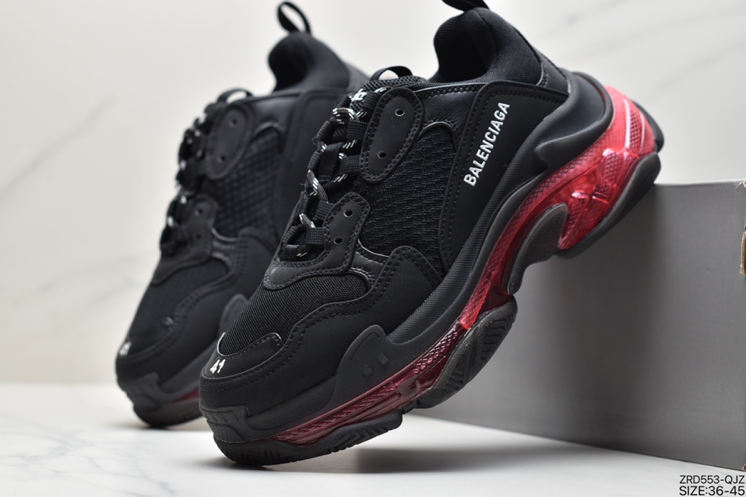 320 Balenciaga Triple S Clear Sole Sneaker”Army Green/Black”姥爷球鞋
