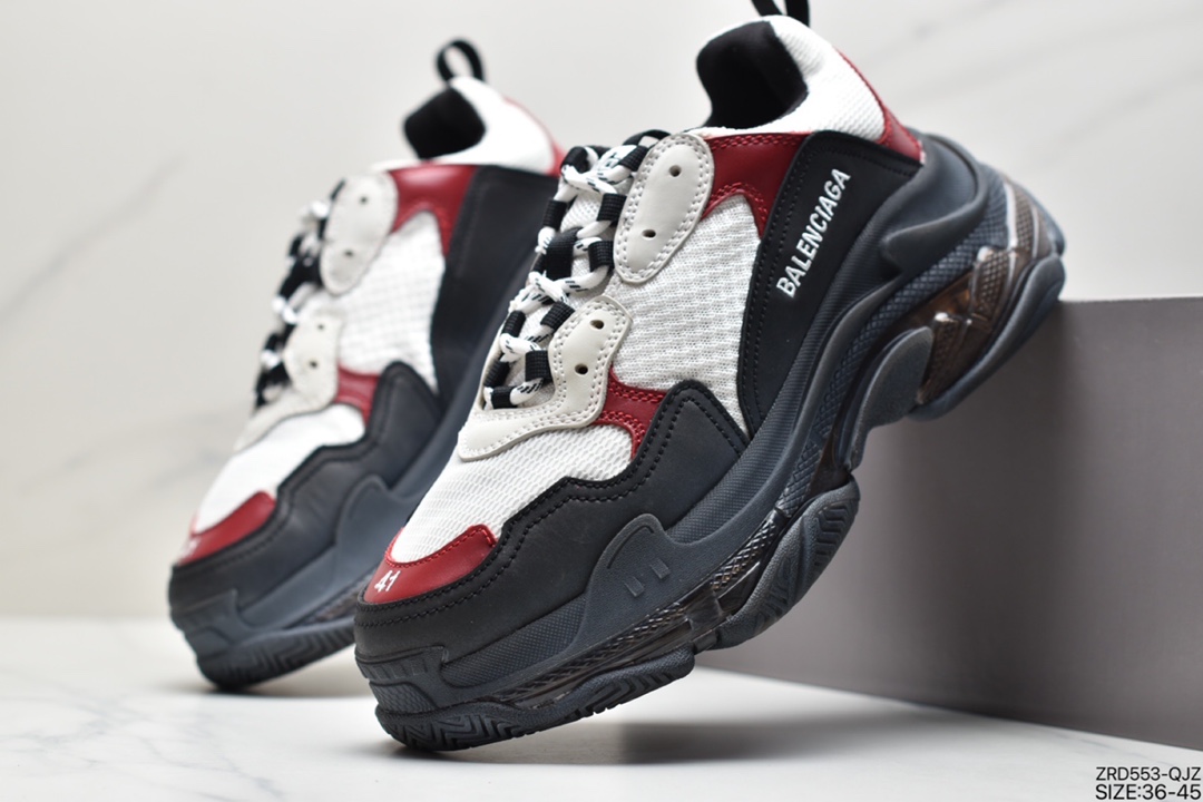 320 Balenciaga Triple S Clear Sole Sneaker”Army Green/Black”姥爷球鞋