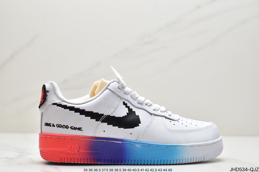 190  NIKE  Force 1 空军一号 电玩英雄联盟皮肤休闲板鞋 318155-113