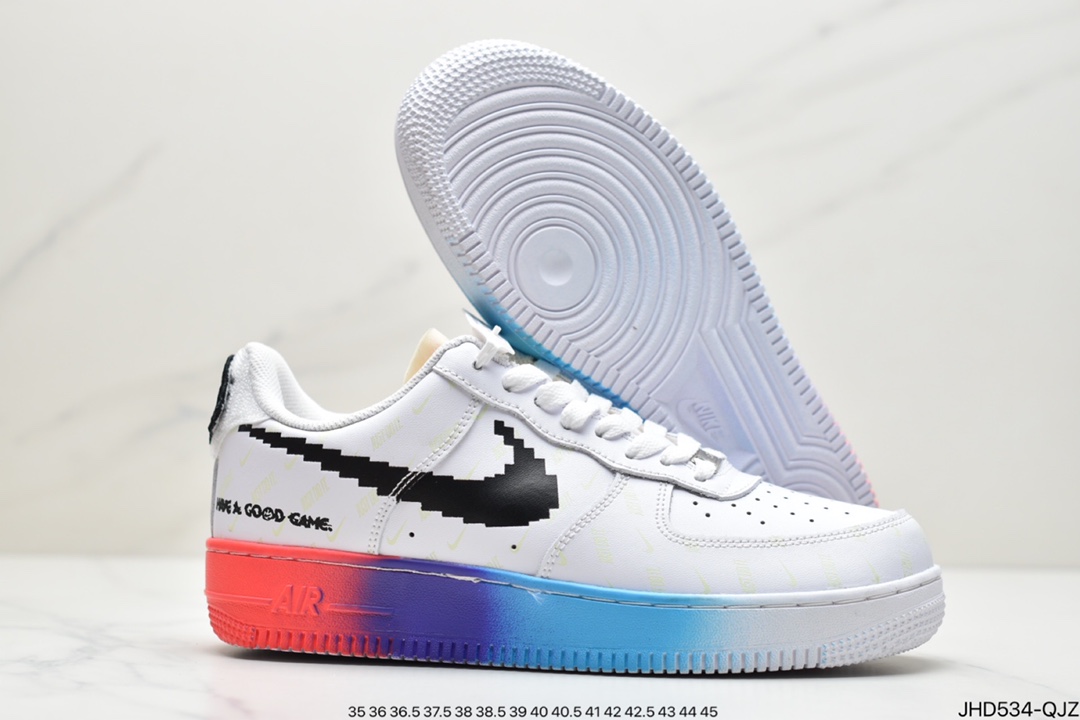 190  NIKE  Force 1 空军一号 电玩英雄联盟皮肤休闲板鞋 318155-113