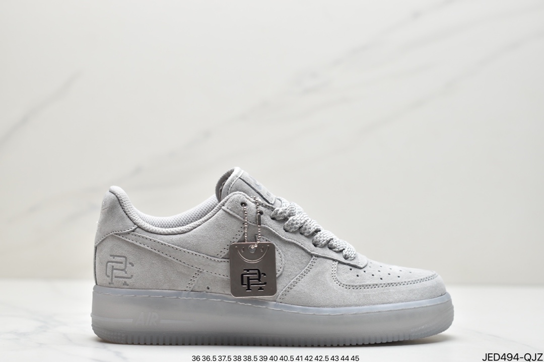 150 空军卫冕冠军联名款 Nike Air Force1 Mid x Reigning Champ 空军一号低帮运动休闲板鞋 AA1117-118