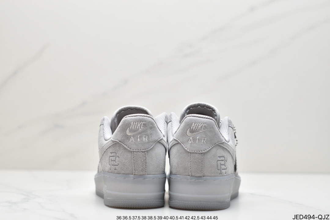150 空军卫冕冠军联名款 Nike Air Force1 Mid x Reigning Champ 空军一号低帮运动休闲板鞋 AA1117-118
