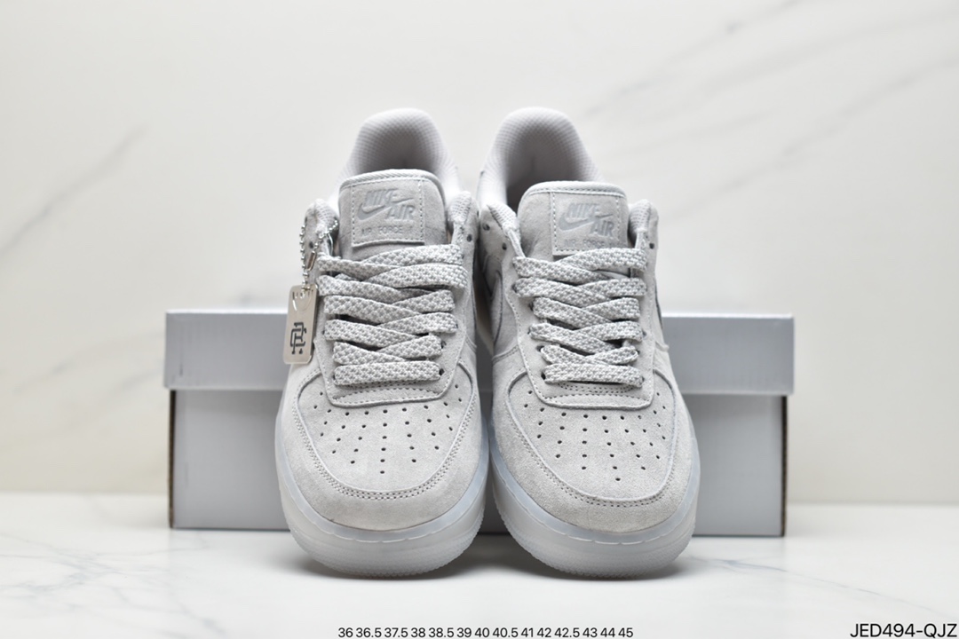 150 空军卫冕冠军联名款 Nike Air Force1 Mid x Reigning Champ 空军一号低帮运动休闲板鞋 AA1117-118