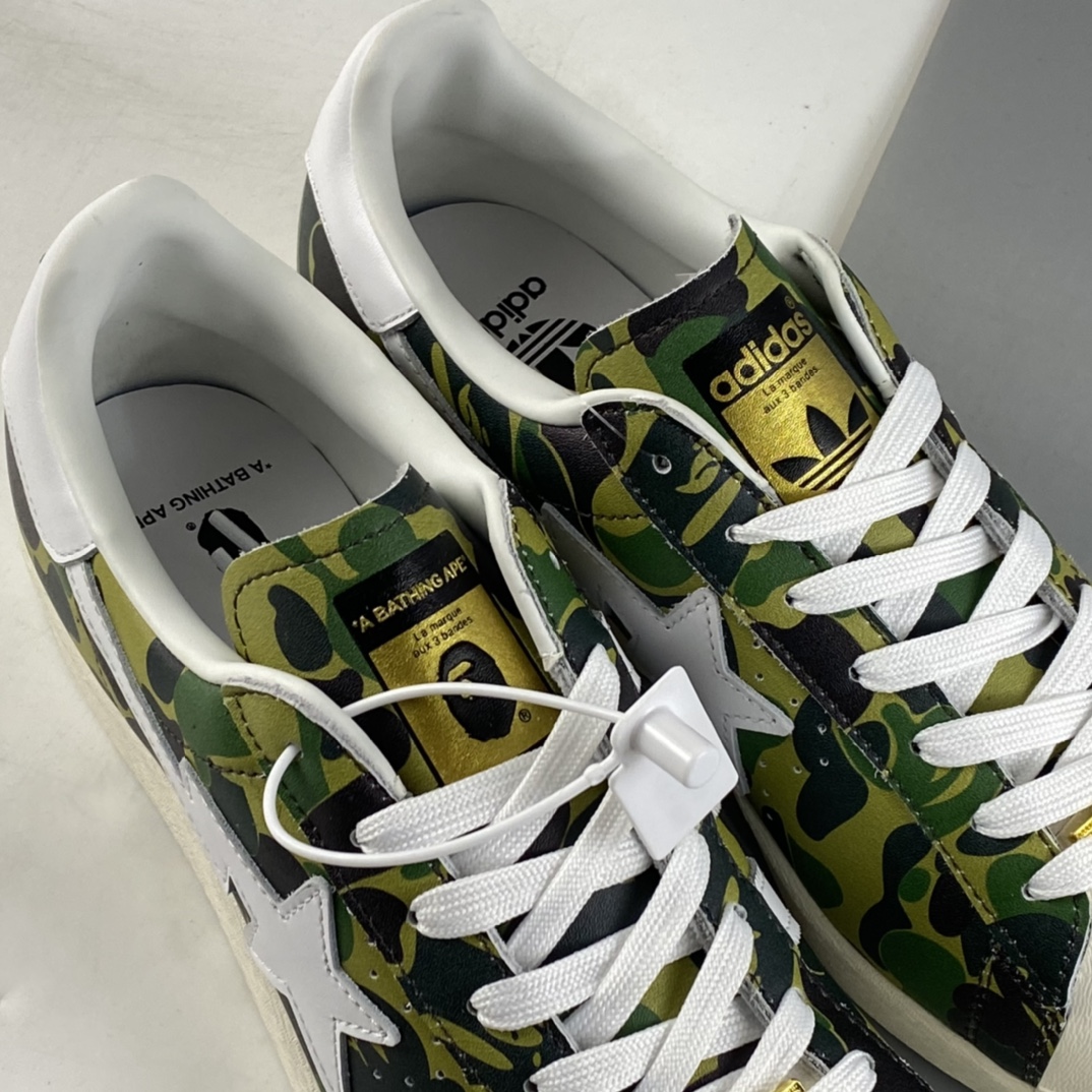P220  BAPE x Adidas Superstar 80s 阿迪达斯猿人联名贝壳头全头层休闲板鞋 GZ8981