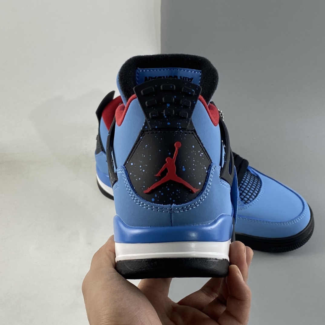 P260 Travis Scott Cactus Jack x Air Jordan 4 乔4 AJ4联名款 麂皮蓝 头层真标 308497-406-莆田鞋,莆田鞋货源,高仿鞋,高仿鞋货源,安福档口,莆田高仿鞋,莆田鞋批发,高仿鞋批发,莆田高仿运动鞋,高仿运动鞋,莆田运动鞋 P260 Travis Scott Cactus Jack x Air Jordan 4 乔4 AJ4联名款 麂皮蓝 头层真标 308497-406
