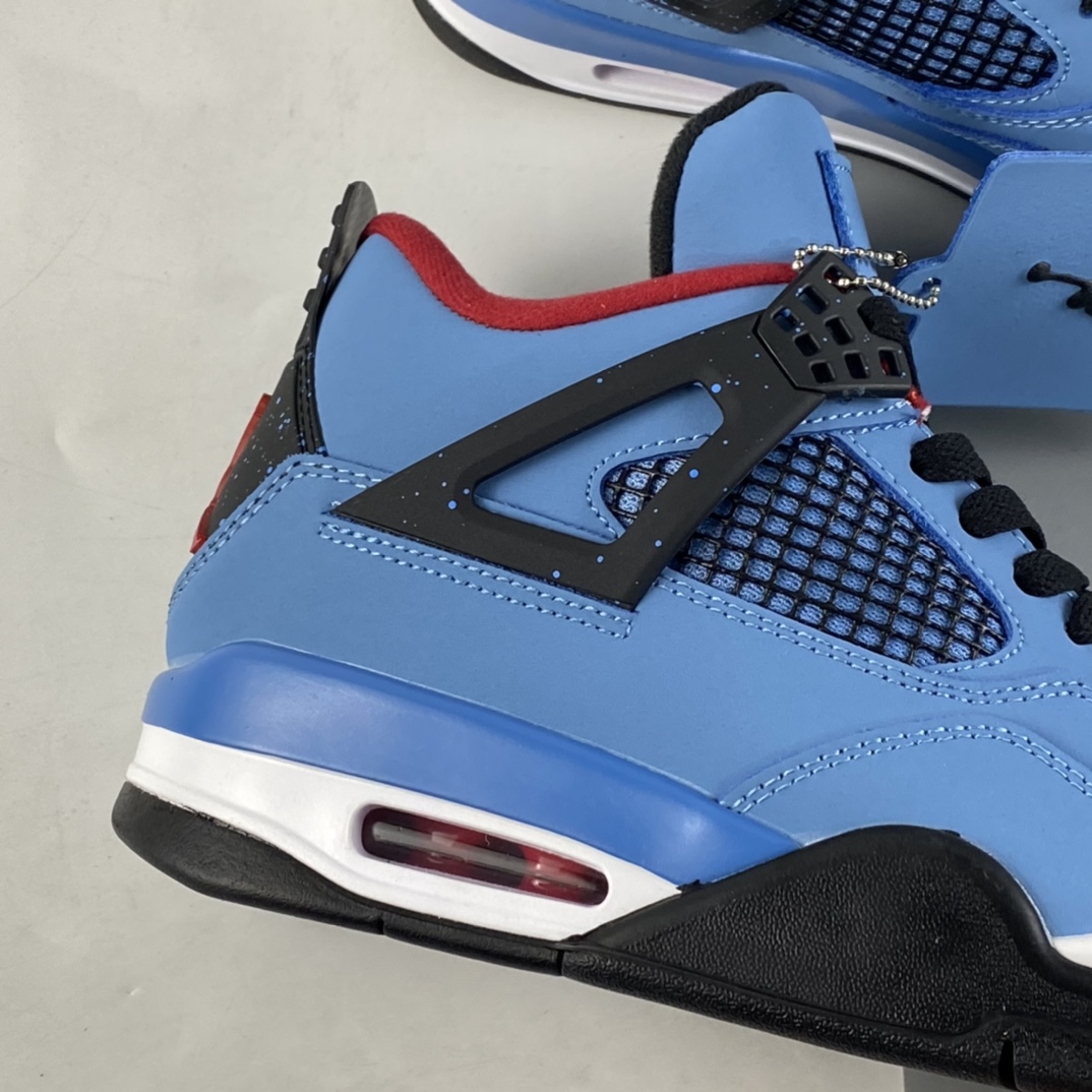 P260 Travis Scott Cactus Jack x Air Jordan 4 乔4 AJ4联名款 麂皮蓝 头层真标 308497-406-莆田鞋,莆田鞋货源,高仿鞋,高仿鞋货源,安福档口,莆田高仿鞋,莆田鞋批发,高仿鞋批发,莆田高仿运动鞋,高仿运动鞋,莆田运动鞋 P260 Travis Scott Cactus Jack x Air Jordan 4 乔4 AJ4联名款 麂皮蓝 头层真标 308497-406
