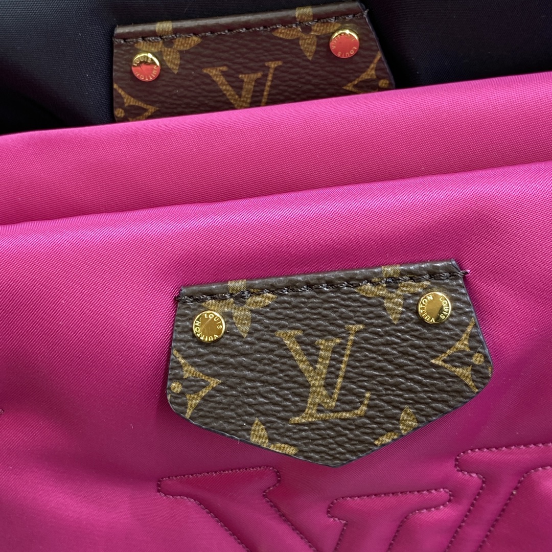 Louis Vuitton LV Multi Pochette Accessoires Bags Handbags Apricot Color Black Dark Green Red Embroidery Mini M58980