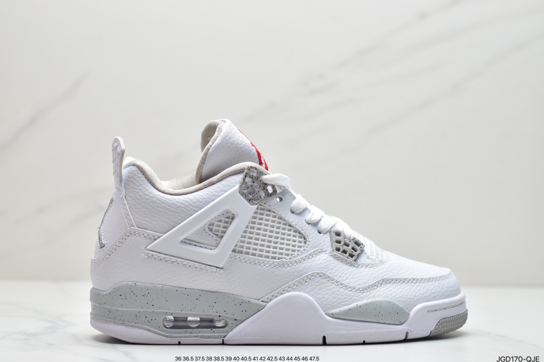 180 Nike Air Jordan 4 Retro GS”Light Smoke Grey”AJ4代中帮复古休闲运动文化篮球鞋CT8527-021