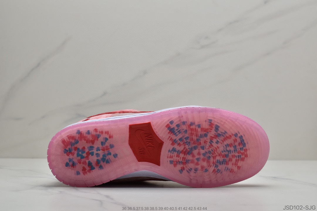 200 StrangeLove x Nike SB Dunk Low”Valentine’s Day”扣篮系列低帮经典百搭休闲运动板鞋“情人节白粉丝绒”CT2552-800