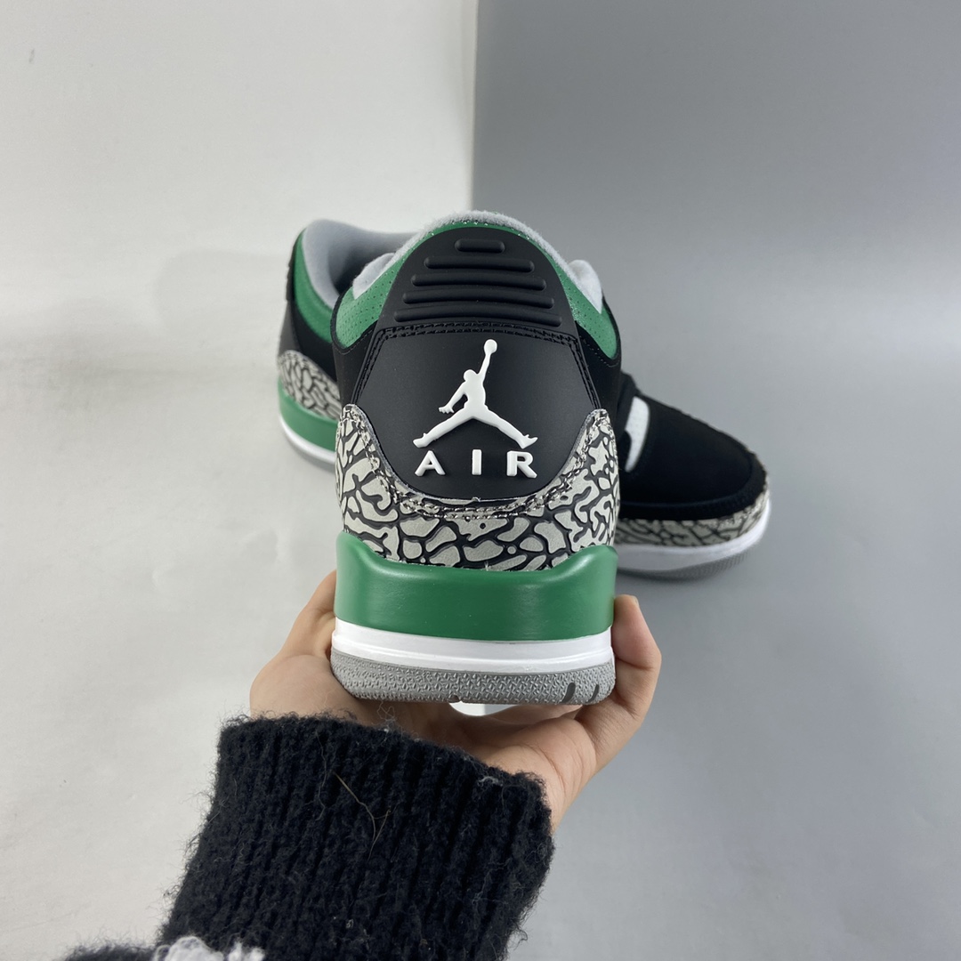 P240  Air Jordan 3 Retro“Denim” 黑绿 迈克尔·乔丹AJ3代中帮复古休闲运动文化篮球鞋 CT8532-030