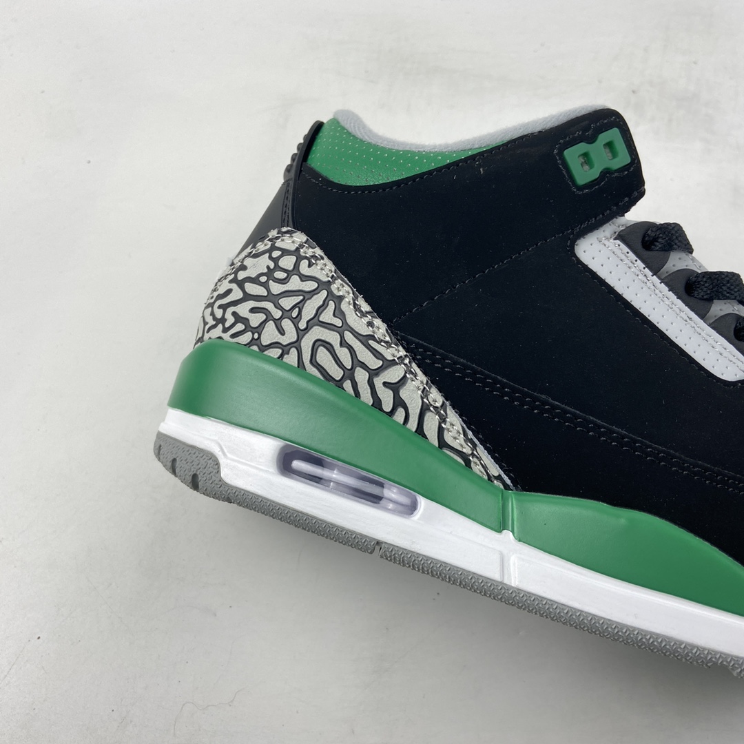 P240  Air Jordan 3 Retro“Denim” 黑绿 迈克尔·乔丹AJ3代中帮复古休闲运动文化篮球鞋 CT8532-030