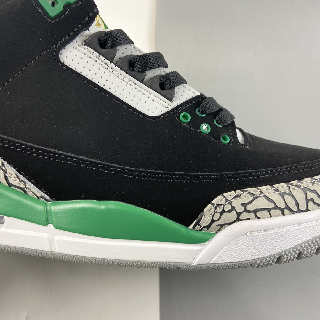 P240  Air Jordan 3 Retro“Denim” 黑绿 迈克尔·乔丹AJ3代中帮复古休闲运动文化篮球鞋 CT8532-030