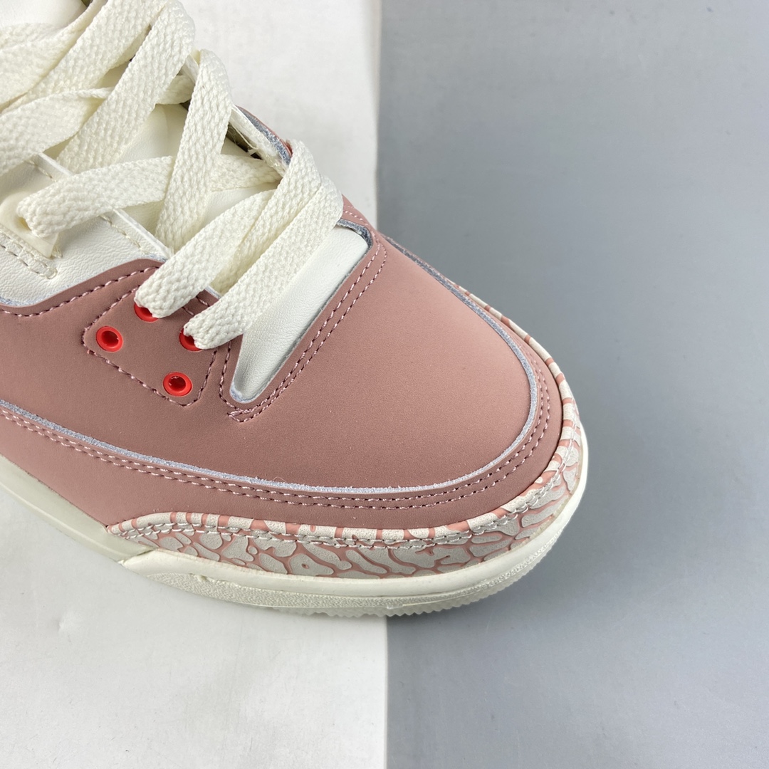 P240  Air Jordan 3 Retro “Rust Pink”樱花粉运动文化篮球鞋 CK9246-600