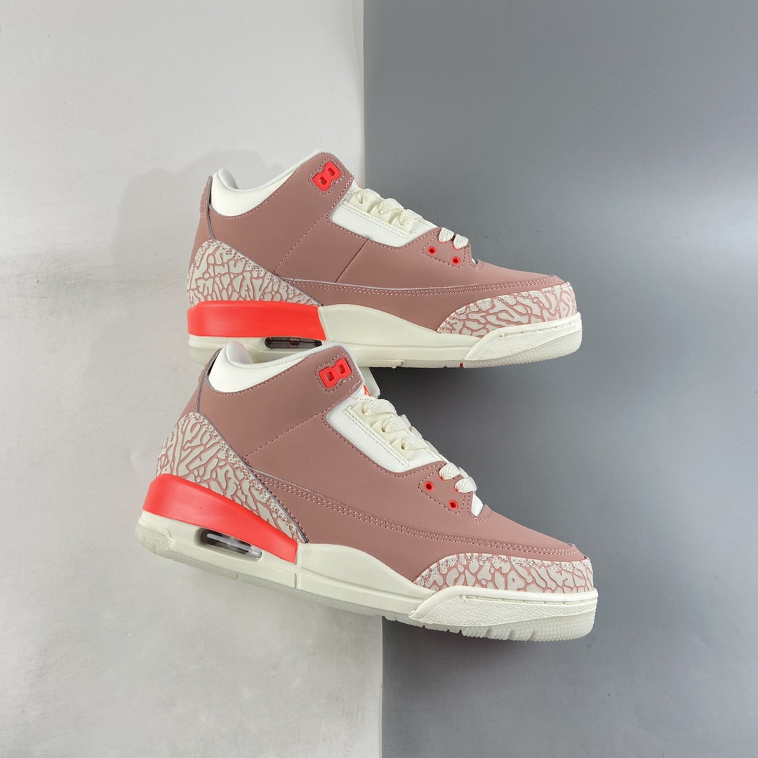 P240  Air Jordan 3 Retro “Rust Pink”樱花粉运动文化篮球鞋 CK9246-600