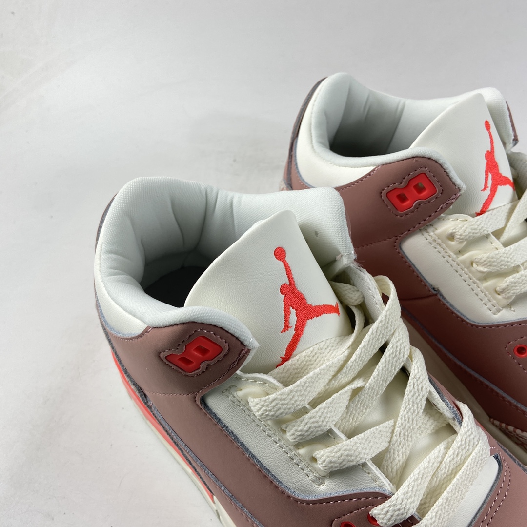 P240  Air Jordan 3 Retro “Rust Pink”樱花粉运动文化篮球鞋 CK9246-600