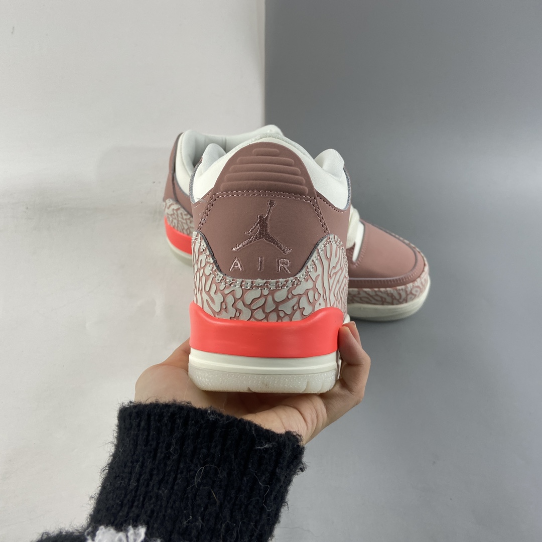 P240  Air Jordan 3 Retro “Rust Pink”樱花粉运动文化篮球鞋 CK9246-600