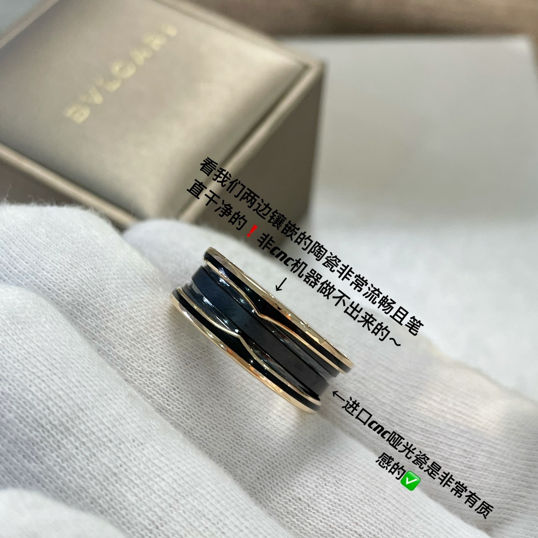 zero哑光黑陶瓷戒指~全新rock风格 3