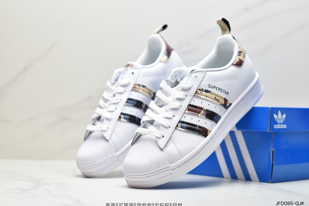 170 阿迪达斯 Adidas Superstar x经典 贝壳头板鞋 GV9698