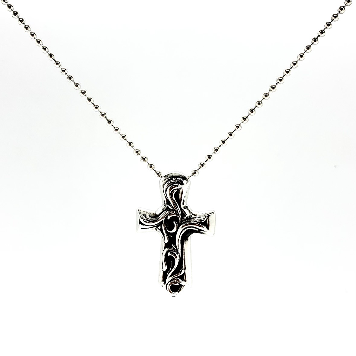 Chrome Hearts 新品上架𝐂𝐡𝐫𝐨𝐦𝐞 𝐡𝐞𝐚𝐫𝐭𝐬 克罗心蔓藤十字架项链