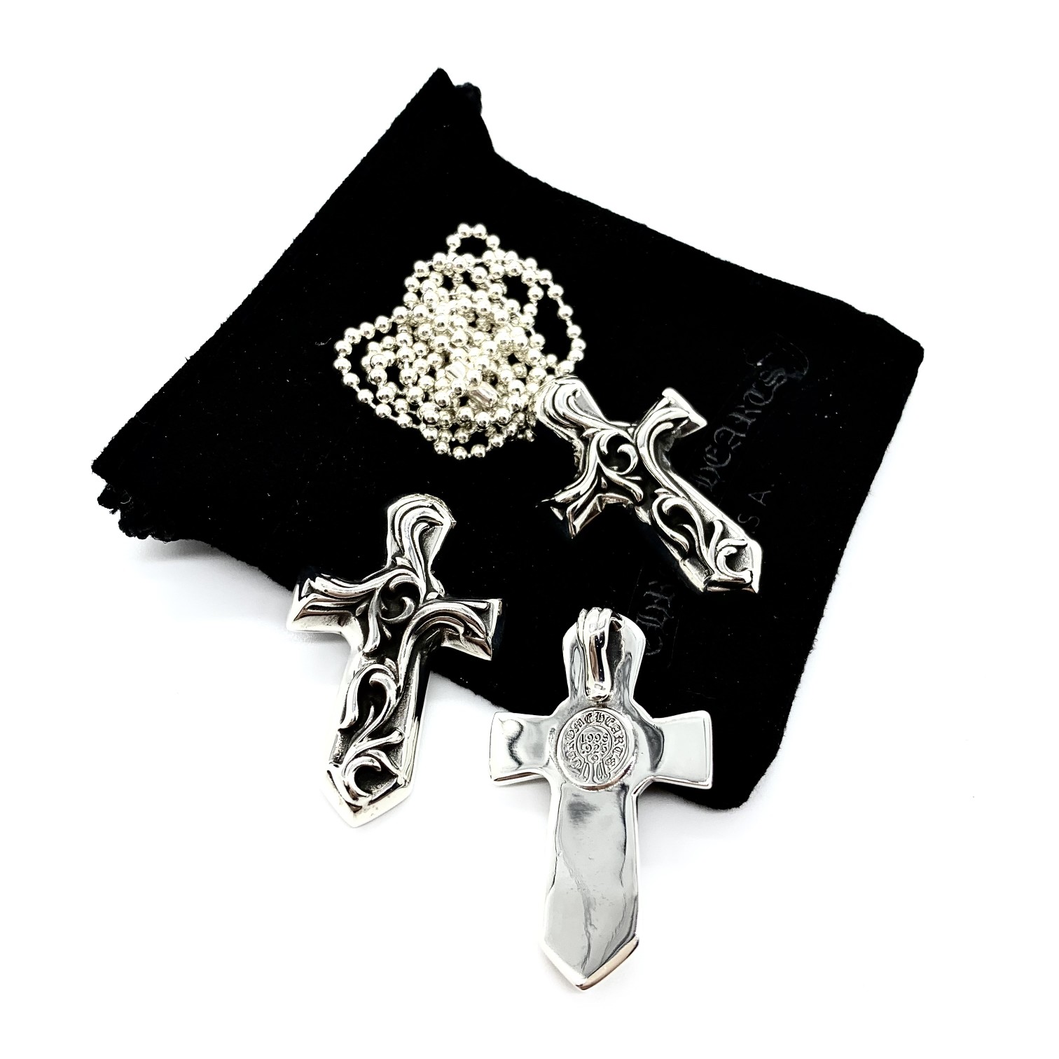 Chrome Hearts 新品上架𝐂𝐡𝐫𝐨𝐦𝐞 𝐡𝐞𝐚𝐫𝐭𝐬 克罗心蔓藤十字架项链