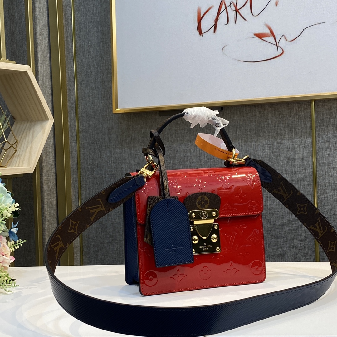 Louis Vuitton LV Spring Street Online
 Bags Handbags Red Monogram Vernis Cowhide M90376