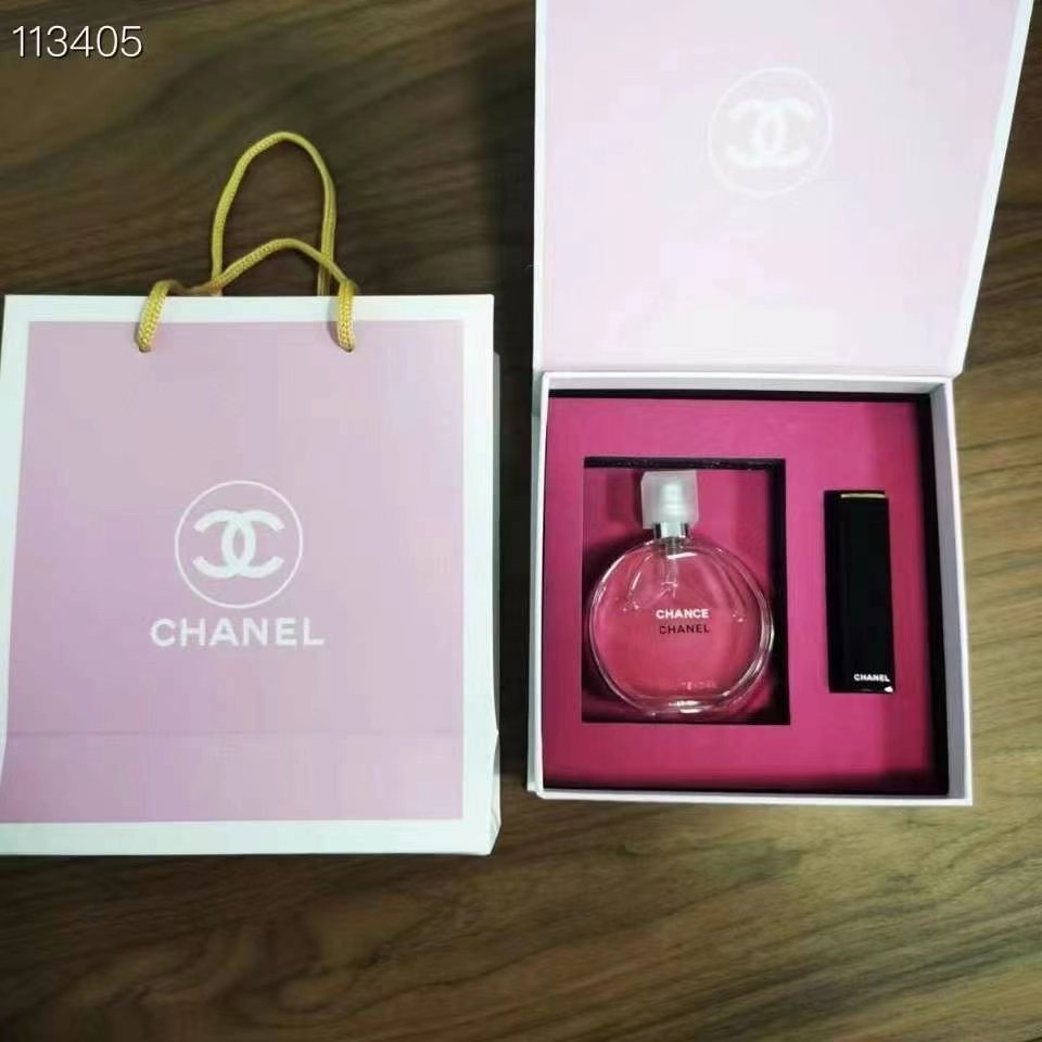 Chanel Pink Perfume & Lipstick Set - Eau Tendre 50ml & Rouge Allure 4 i1639476256 3705 2
