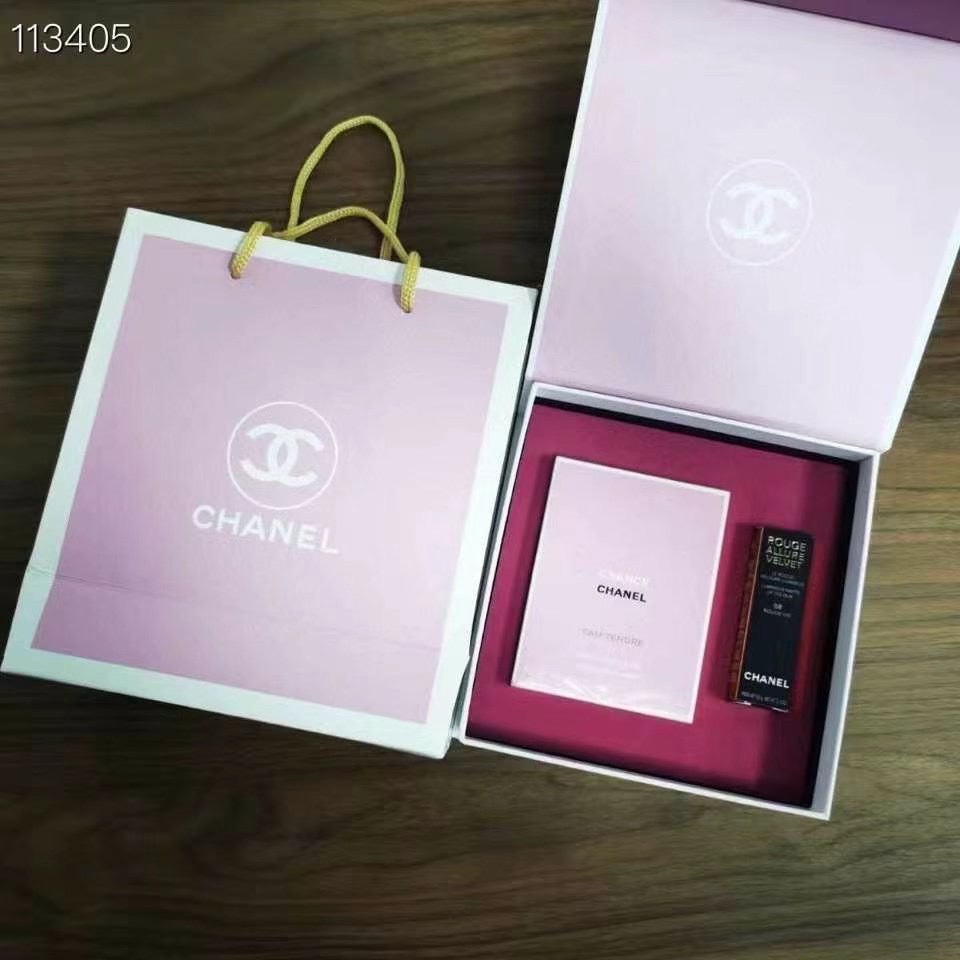 Chanel Pink Perfume & Lipstick Set - Eau Tendre 50ml & Rouge Allure 3 i1639476256 4051 1