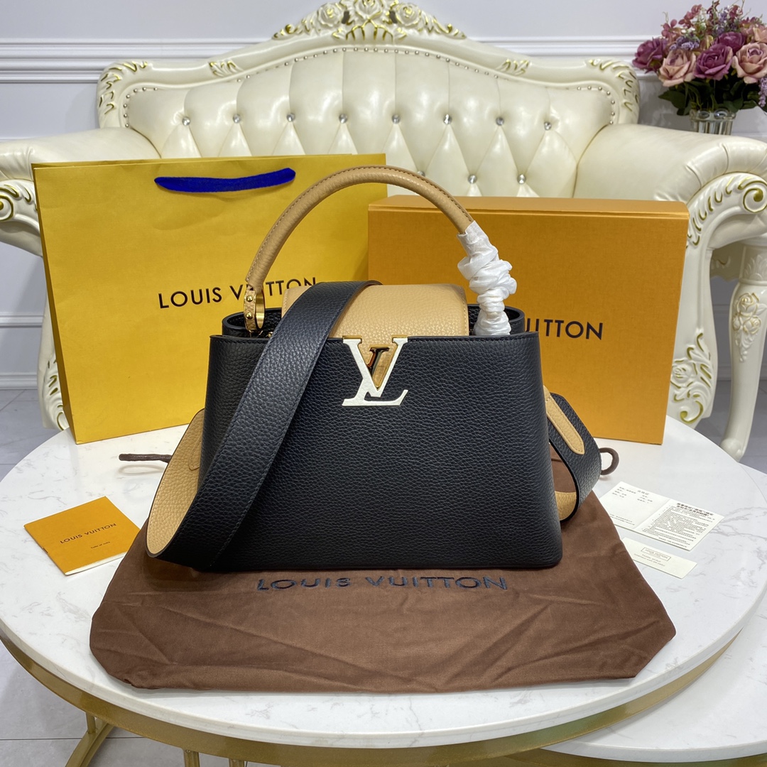 Top Quality Website
 Louis Vuitton LV Capucines Bags Handbags Wholesale Replica
 Embroidery Fabric M59466