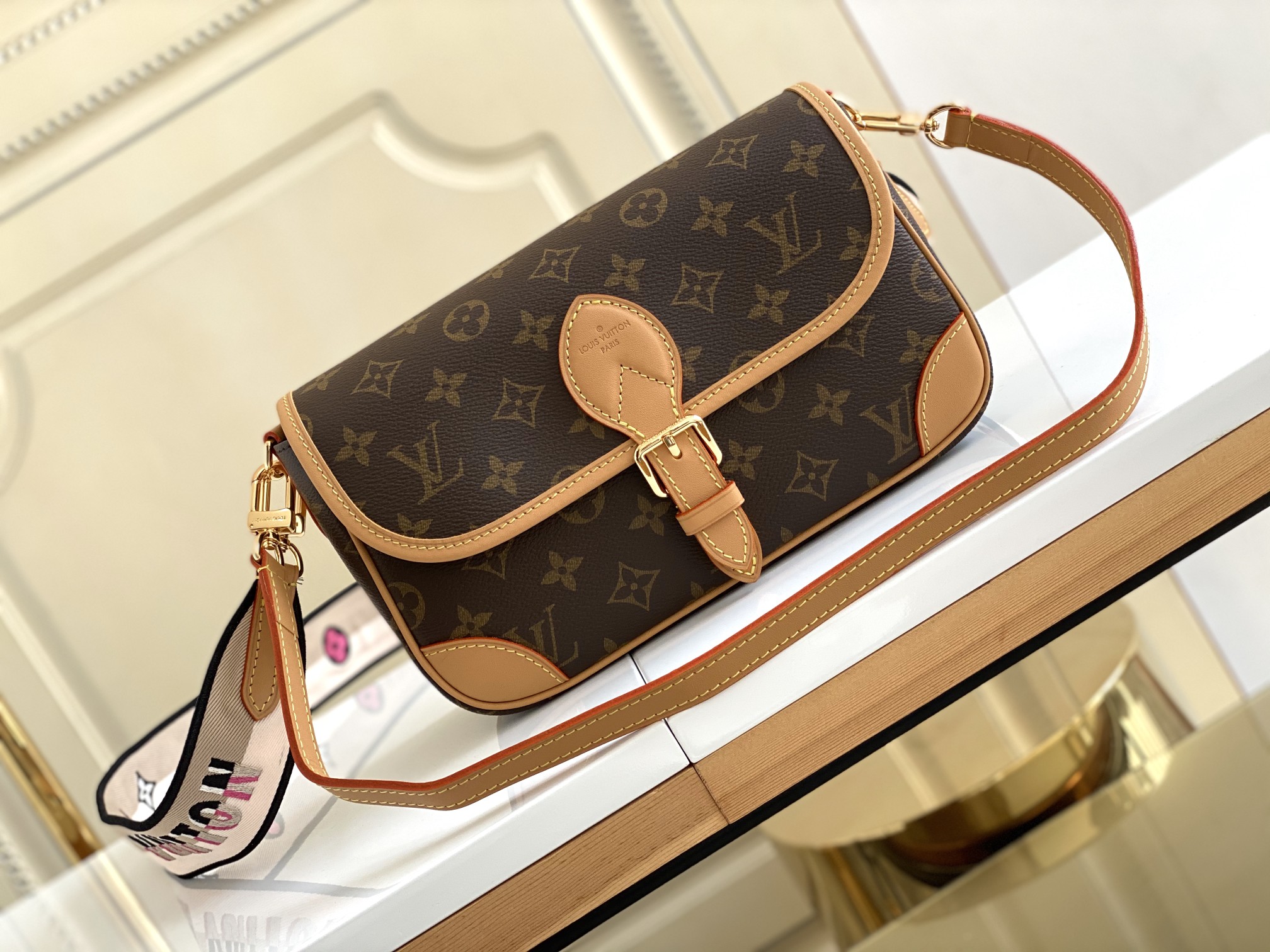 Louis Vuitton LV Diane Bags Handbags Embroidery M45985