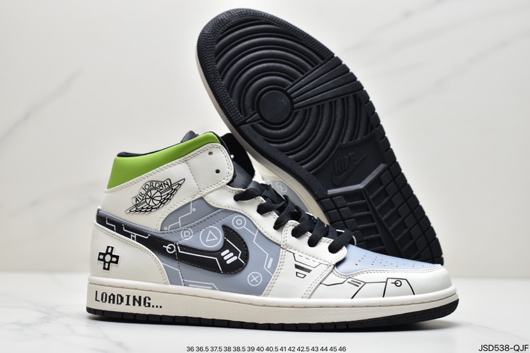 200 Air Jordan 1 Mid AJ1 中帮篮球鞋 DC7294-103