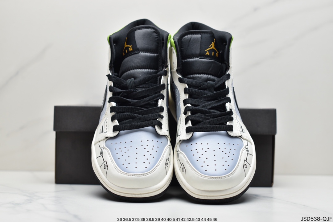 200 Air Jordan 1 Mid AJ1 中帮篮球鞋 DC7294-103