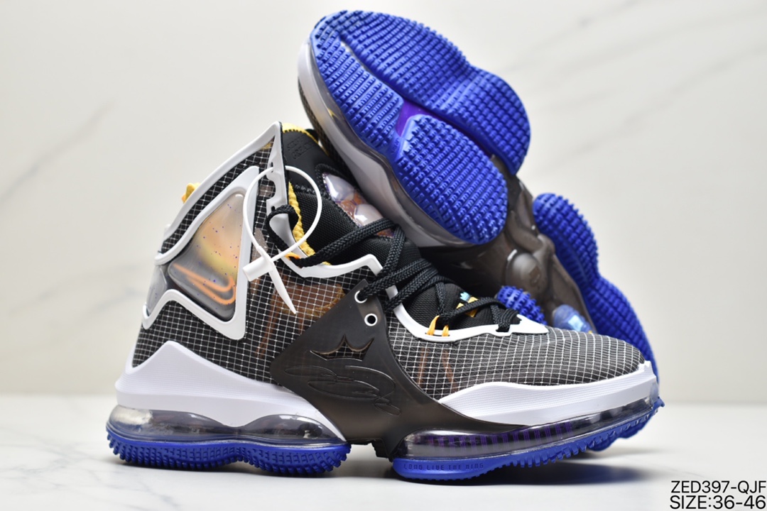 260 耐克NK LeBron 19 黑红詹姆斯总冠军战靴DC9340-001