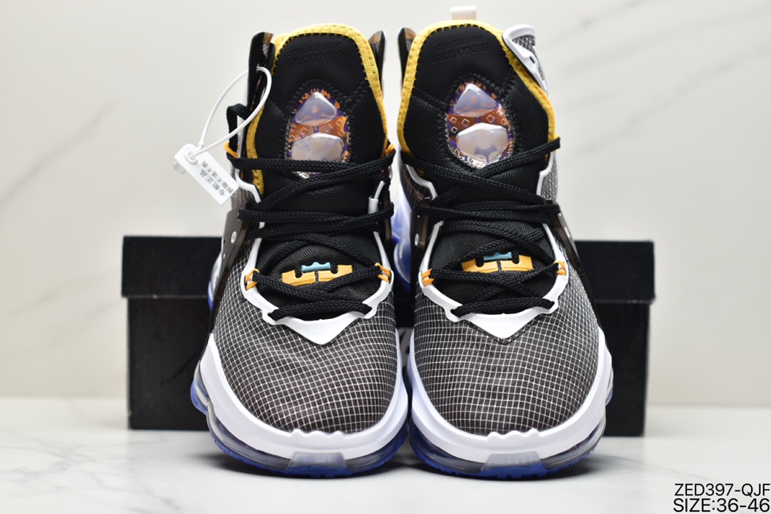 260 耐克NK LeBron 19 黑红詹姆斯总冠军战靴DC9340-001