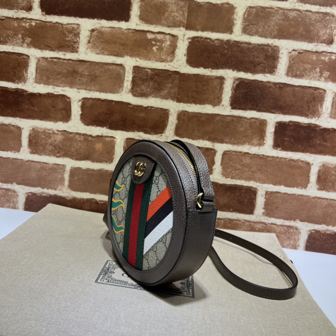 GUCCI古驰双G圆形肩背包574978