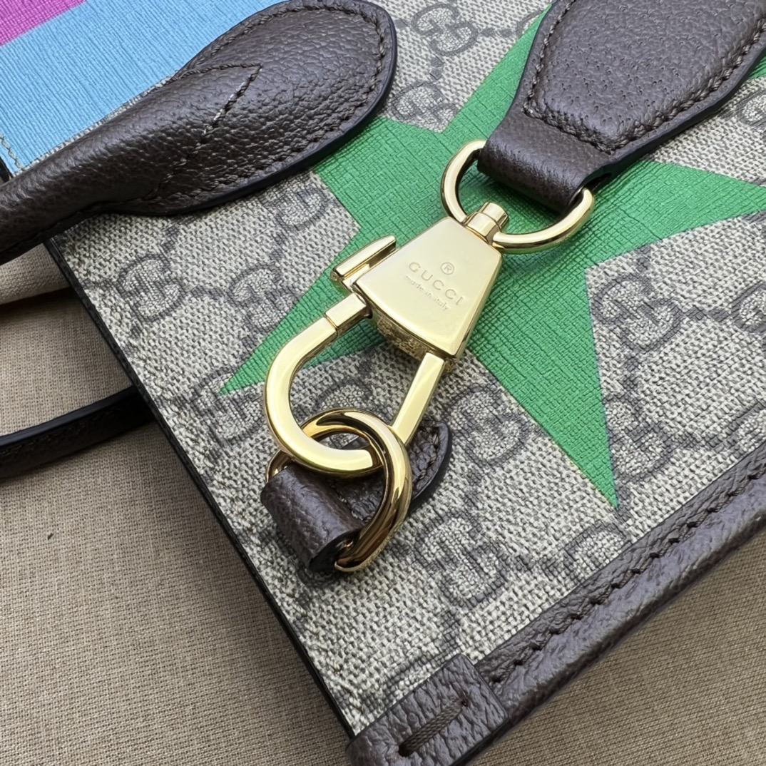 GUCCI古驰100周年特别系列印花托特包674148