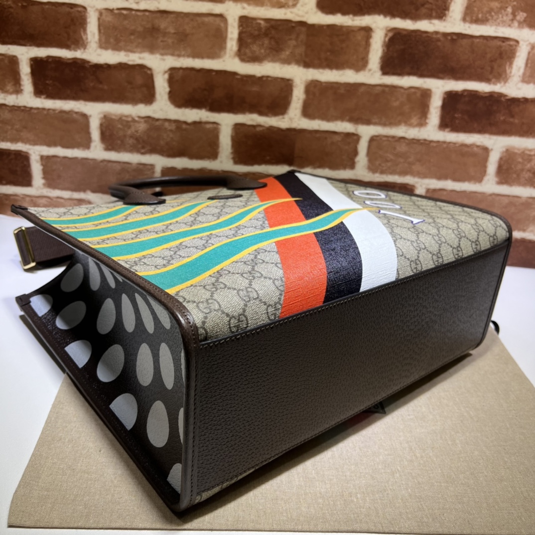 GUCCI古驰100周年特别系列印花托特包674148