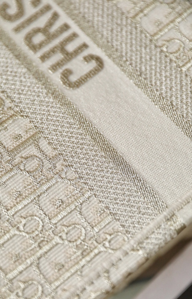 Dior Handbags Tote Bags Gold Embroidery