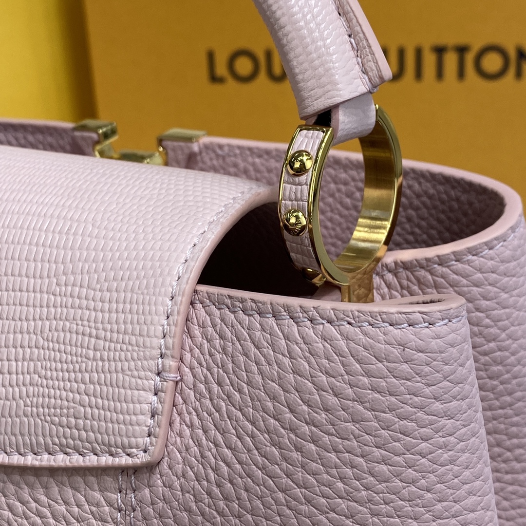Louis Vuitton LV Capucines Bags Handbags Wholesale Replica
 Black Pink Splicing Cowhide Snake Skin M59269