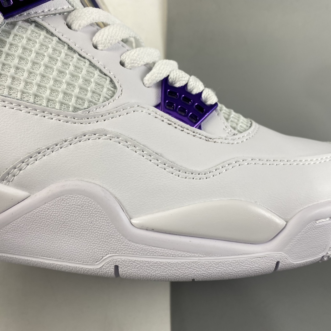 P240  Air Jordan 4“Court Purple”AJ4 乔4白紫头层真标 CT8527-115