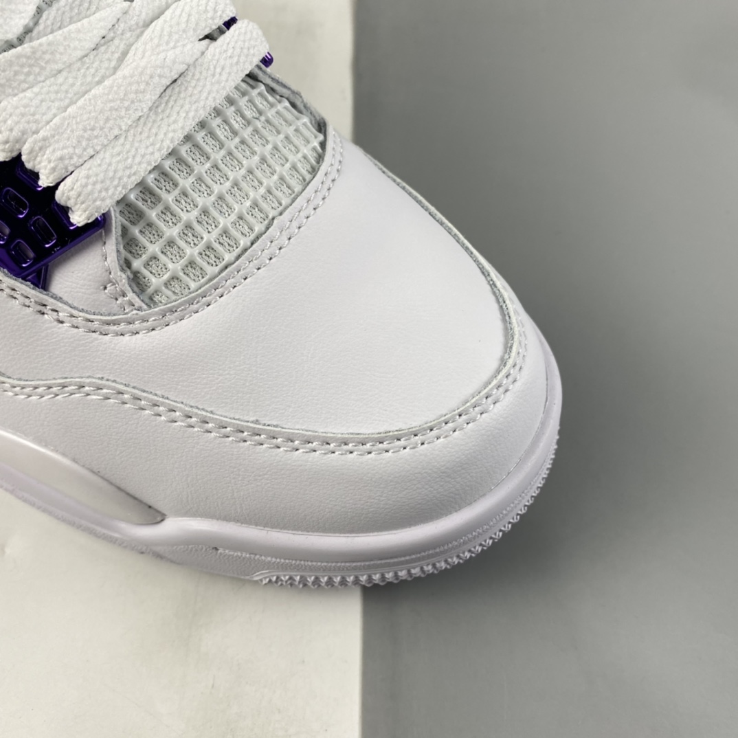 P240  Air Jordan 4“Court Purple”AJ4 乔4白紫头层真标 CT8527-115