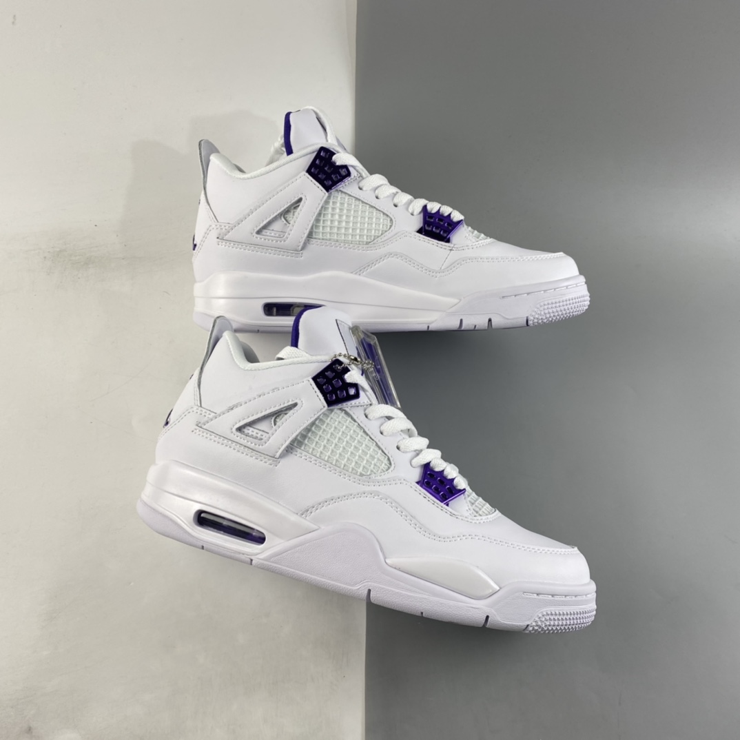 P240  Air Jordan 4“Court Purple”AJ4 乔4白紫头层真标 CT8527-115