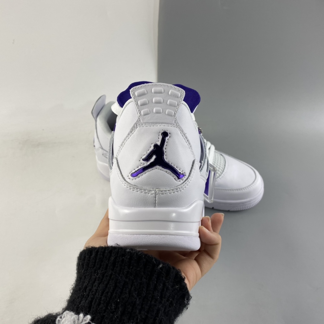 P240  Air Jordan 4“Court Purple”AJ4 乔4白紫头层真标 CT8527-115