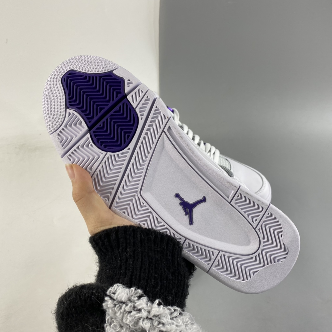 P240  Air Jordan 4“Court Purple”AJ4 乔4白紫头层真标 CT8527-115