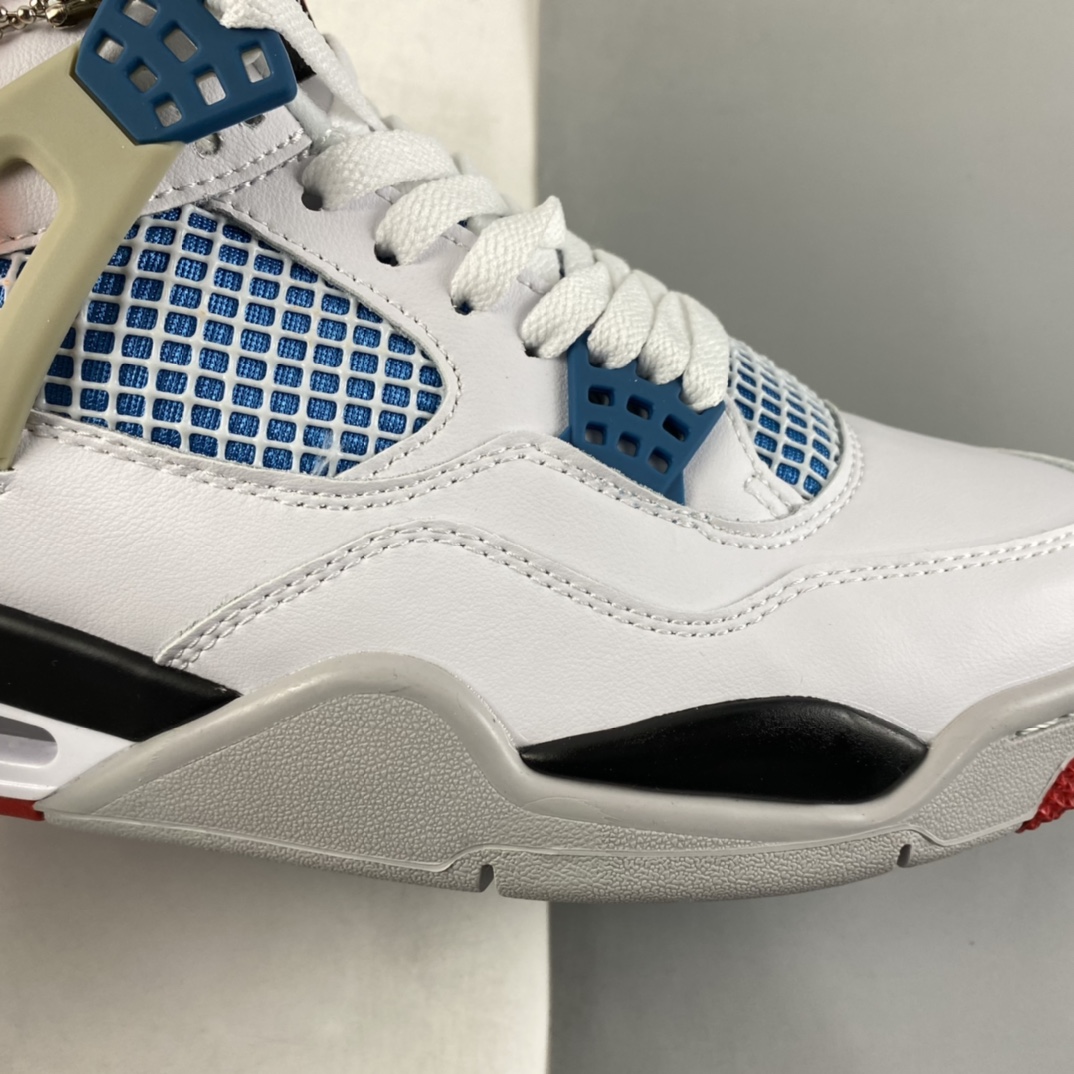 P240  Air Jordan 4 Tattoo“What The”AJ4 乔4白蓝 篮球鞋 CI1184-146