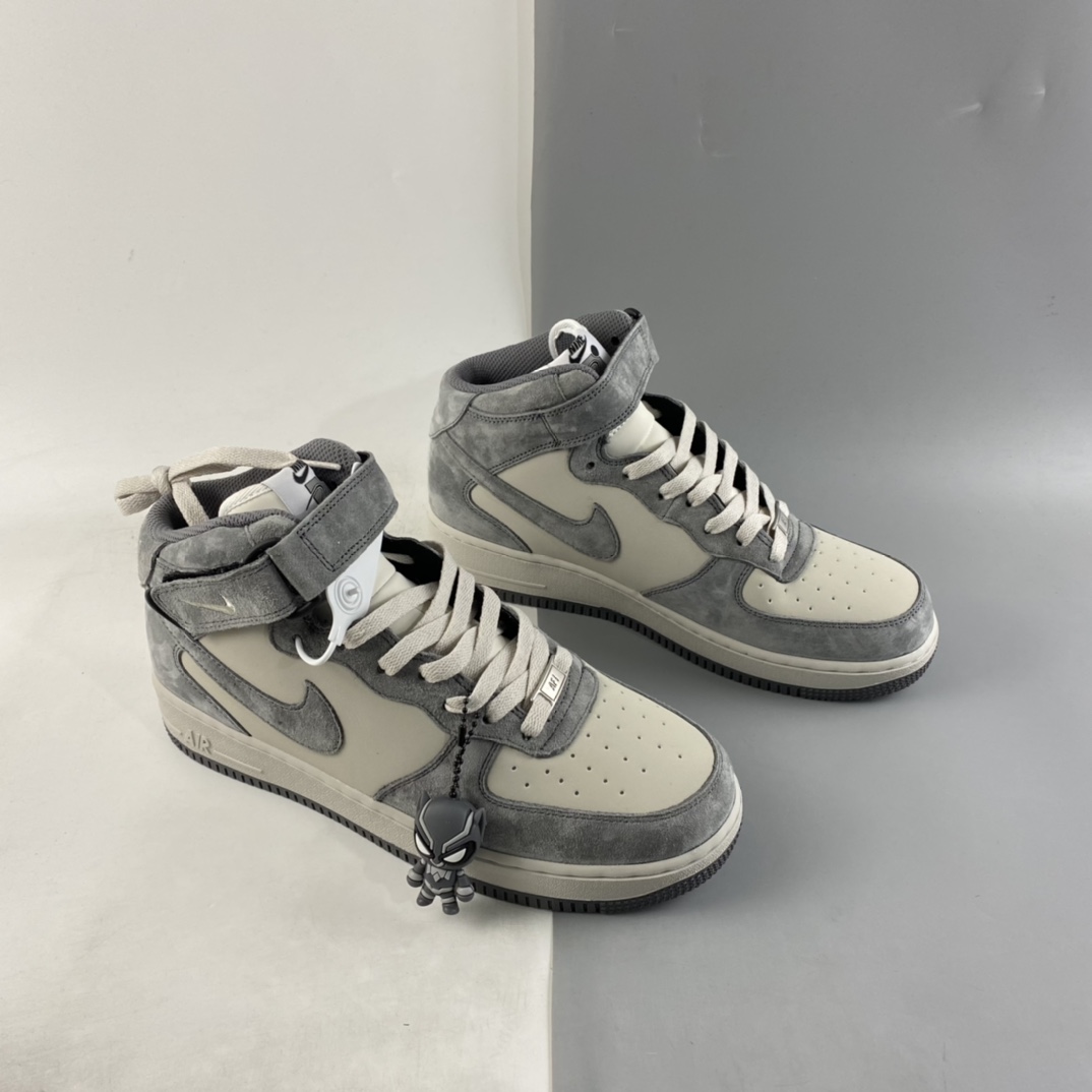P260  NIKE Air Force 1’07 Mid 漫威主题黑豹空军一号3M反光中帮休闲板鞋 CW2288-668