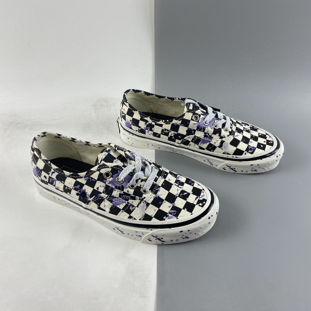 P150  Vans Authentic 44 DX 安纳海姆系列 刺绣泼墨低帮板鞋 VN0A5KX48FI