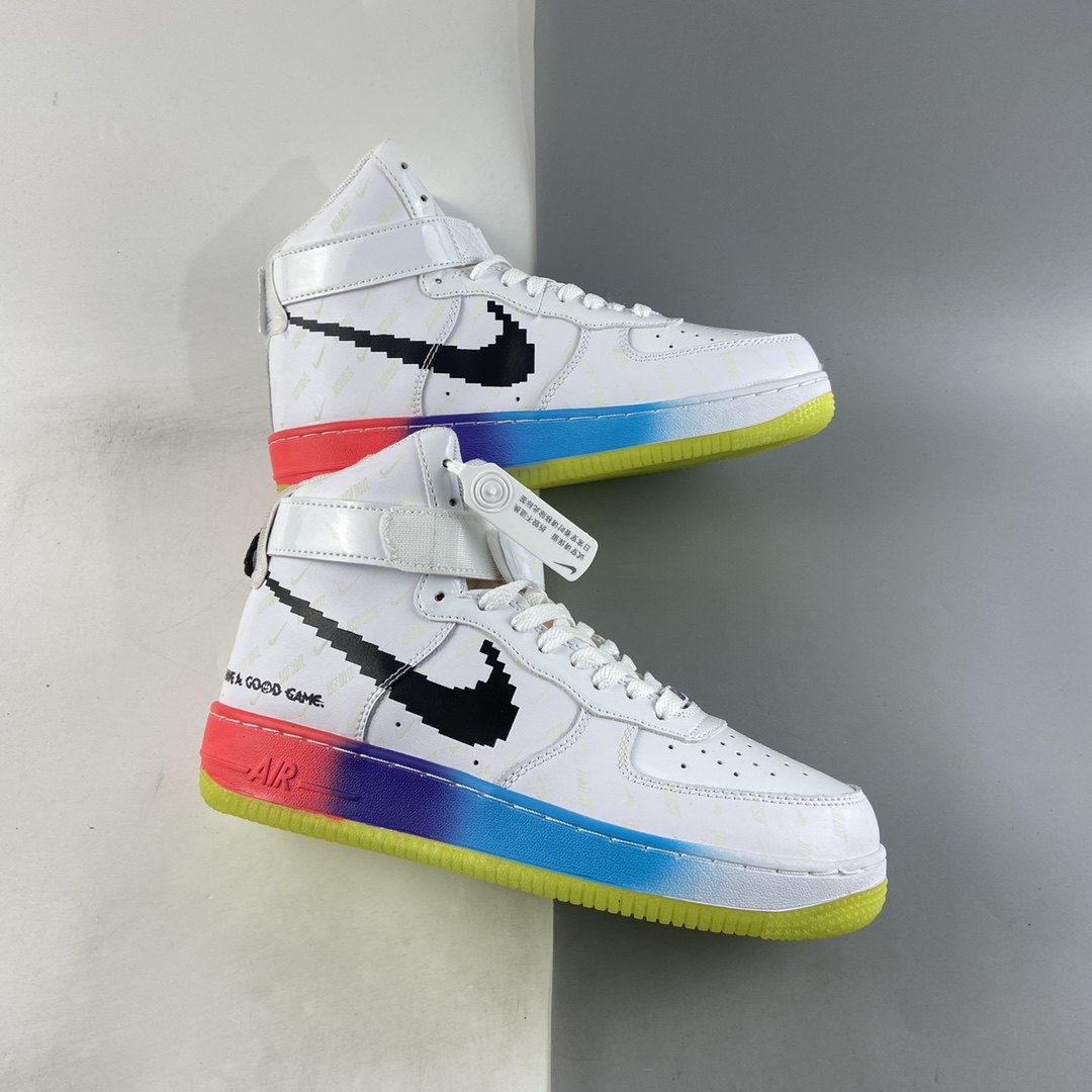 P240 OFF White x NIKE Air Force 1’07 Vntg Suede Mix 夜光高帮休闲板鞋 DC2112-192